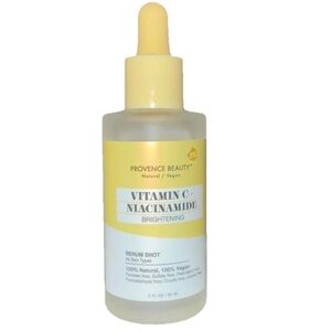 Provence Beauty Vitamin C Niacinamide Brightening Serum 100% Vegan 2 Fl Oz NEW